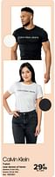 Promoties T-shirt voor dames of heren - Calvin Klein - Geldig van 22/05/2024 tot 03/06/2024 bij Carrefour