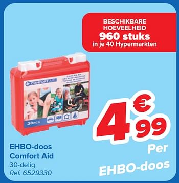 Promoties Ehbo-doos comfort aid - Comfort AId - Geldig van 22/05/2024 tot 03/06/2024 bij Carrefour