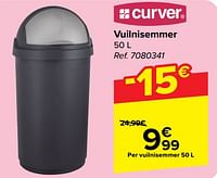 Promoties Vuilnisemmer - Curver - Geldig van 22/05/2024 tot 03/06/2024 bij Carrefour