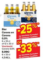Promoties Bier corona 0,0% - Corona - Geldig van 22/05/2024 tot 03/06/2024 bij Carrefour