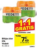 Promoties Bier ipa vedett - Vedett - Geldig van 22/05/2024 tot 03/06/2024 bij Carrefour