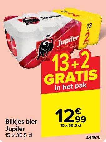 Promoties Bier jupiler - Jupiler - Geldig van 22/05/2024 tot 03/06/2024 bij Carrefour