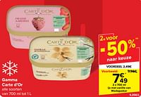 Promoties Carte d’or ijs met vanille van madagaskar - Ola - Geldig van 22/05/2024 tot 03/06/2024 bij Carrefour