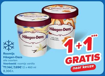 Promoties Roomijs vanilla - Haagen-Dazs - Geldig van 22/05/2024 tot 03/06/2024 bij Carrefour