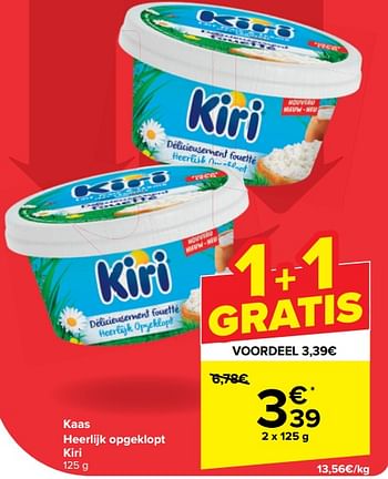 Promoties Kaas heerlijk opgeklopt kiri - KIRI - Geldig van 22/05/2024 tot 03/06/2024 bij Carrefour