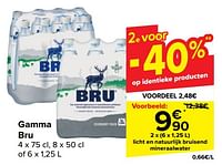 Promoties Licht en natuurlijk bruisend mineraalwater - Bru - Geldig van 22/05/2024 tot 03/06/2024 bij Carrefour