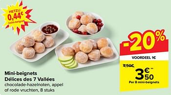 Promoties Mini-beignets délices des 7 vallées - Les Délices des 7 Vallees - Geldig van 22/05/2024 tot 03/06/2024 bij Carrefour