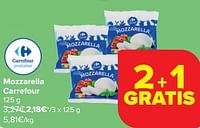 Promoties Mozzarella carrefour - Huismerk - Carrefour  - Geldig van 22/05/2024 tot 03/06/2024 bij Carrefour