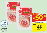 Promoties Pancetta carrefour - Huismerk - Carrefour  - Geldig van 22/05/2024 tot 03/06/2024 bij Carrefour