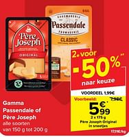 Promoties Père joseph original in sneetjes - Père Joseph - Geldig van 22/05/2024 tot 03/06/2024 bij Carrefour