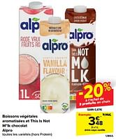 Promotions Drink soya vanille - Alpro - Valide de 22/05/2024 à 28/05/2024 chez Carrefour