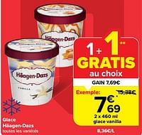 Promotions Glace vanilla - Haagen-Dazs - Valide de 22/05/2024 à 28/05/2024 chez Carrefour