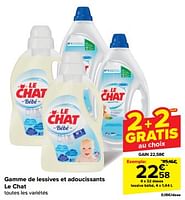 Promotions Lessive bébé - Le Chat - Valide de 22/05/2024 à 28/05/2024 chez Carrefour