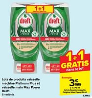 Promotions Lot de liquide vaisselle original max power dreft - Dreft - Valide de 22/05/2024 à 28/05/2024 chez Carrefour