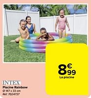 Promotions Piscine rainbow - Intex - Valide de 22/05/2024 à 28/05/2024 chez Carrefour