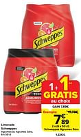 Promotions Schweppes agrumes zéro - Schweppes - Valide de 22/05/2024 à 28/05/2024 chez Carrefour