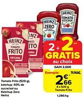 Promotions Tomato frito - Heinz - Valide de 22/05/2024 à 28/05/2024 chez Carrefour