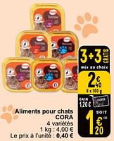 Promotions Aliments pour chats cora - Produit maison - Cora - Valide de 21/05/2024 à 27/05/2024 chez Cora