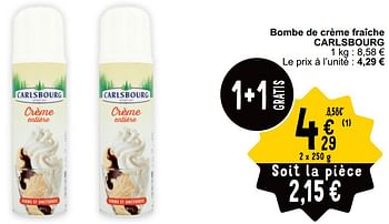 Promotions Bombe de crème fraîche carlsbourg - Carlsbourg - Valide de 21/05/2024 à 27/05/2024 chez Cora