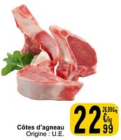 Promotions Côtes d’agneau - Produit maison - Cora - Valide de 21/05/2024 à 27/05/2024 chez Cora