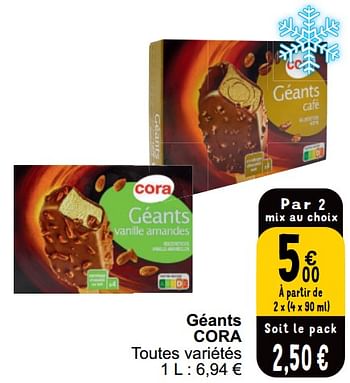 Promotions Géants cora - Produit maison - Cora - Valide de 21/05/2024 à 27/05/2024 chez Cora
