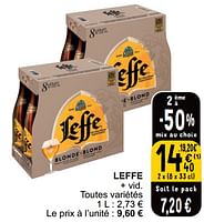 Promotions Leffe blonde - Leffe - Valide de 21/05/2024 à 27/05/2024 chez Cora