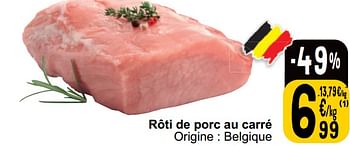 Promotions Rôti de porc au carré - Produit maison - Cora - Valide de 21/05/2024 à 27/05/2024 chez Cora