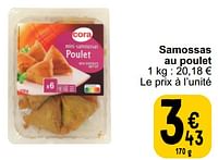 Promotions Samossas au poulet - Produit maison - Cora - Valide de 21/05/2024 à 27/05/2024 chez Cora