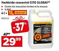 Promotions Herbicide concentré cito global - Protecta - Valide de 21/05/2024 à 02/06/2024 chez Mr. Bricolage