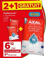 Promotions Pastilles de sel - Axal - Valide de 21/05/2024 à 02/06/2024 chez Mr. Bricolage