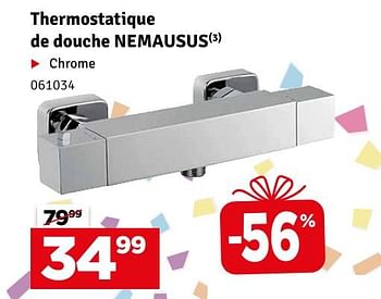 Promotions Thermostatique de douche nemausus - Produit maison - Mr. Bricolage - Valide de 21/05/2024 à 02/06/2024 chez Mr. Bricolage