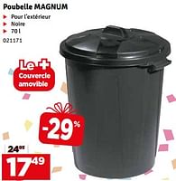 Promotions Poubelle magnum - Produit maison - Mr. Bricolage - Valide de 21/05/2024 à 02/06/2024 chez Mr. Bricolage