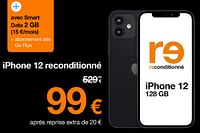 Promotions Apple iphone 12 reconditionné - Apple - Valide de 02/05/2024 à 03/06/2024 chez Orange