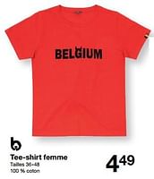 Promotions Tee-shirt femme - Produit maison - Zeeman  - Valide de 18/05/2024 à 24/05/2024 chez Zeeman