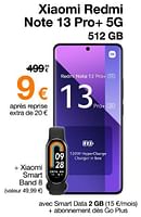Promotions Xiaomi redmi note 13 pro+ 5g 512gb - Xiaomi - Valide de 02/05/2024 à 03/06/2024 chez Orange