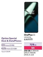 Promotions Oneplus 11 128 gb 5g - OnePlus - Valide de 13/02/2024 à 31/07/2024 chez Proximus