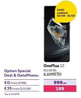 Promotions Oneplus 12 512 gb 5g - OnePlus - Valide de 13/02/2024 à 31/07/2024 chez Proximus
