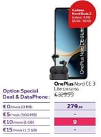 Promotions Oneplus nord ce 3 lite 128 gb 5g - OnePlus - Valide de 13/02/2024 à 31/07/2024 chez Proximus
