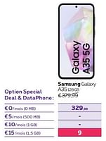 Promotions Samsung galaxy a35 128 gb - Samsung - Valide de 13/02/2024 à 31/07/2024 chez Proximus