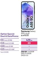 Promotions Samsung galaxy a55 128 gb - Samsung - Valide de 13/02/2024 à 31/07/2024 chez Proximus