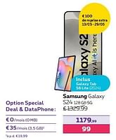 Promotions Samsung galaxy s24 128 gb 5g - Samsung - Valide de 13/02/2024 à 31/07/2024 chez Proximus