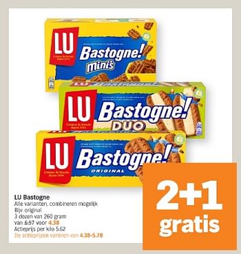 Promotions Lu bastogne original - Lu - Valide de 20/05/2024 à 26/05/2024 chez Albert Heijn