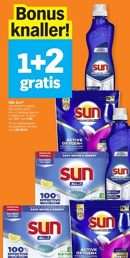 Promotions Brilliant shine all-in-1 vaatwascapsules - Sun - Valide de 20/05/2024 à 26/05/2024 chez Albert Heijn