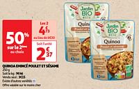 Promotions Quinoa emincé poulet et sésame - Jardin - Valide de 22/05/2024 à 02/06/2024 chez Auchan Ronq