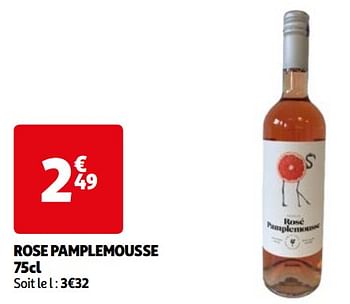 Promotions Rose pamplemousse - Vins rosé - Valide de 22/05/2024 à 27/05/2024 chez Auchan Ronq