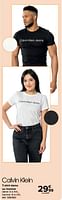 Promotions T-shirt dame ou homme - Calvin Klein - Valide de 22/05/2024 à 03/06/2024 chez Carrefour
