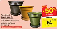 Promotions Assortiment de pots upcycle - Produit maison - Carrefour  - Valide de 22/05/2024 à 03/06/2024 chez Carrefour