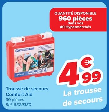 Promotions Trousse de secours comfort aid - Comfort AId - Valide de 22/05/2024 à 03/06/2024 chez Carrefour