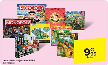 Promotions Assortiment de jeux de société - Produit maison - Carrefour  - Valide de 22/05/2024 à 25/05/2024 chez Carrefour