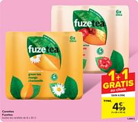 Promotions Canettes fuzetea - FuzeTea - Valide de 22/05/2024 à 25/05/2024 chez Carrefour